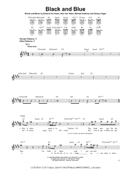 page one of Black And Blue (Easy Guitar)