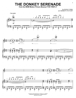 page one of Donkey Serenade (Piano, Vocal & Guitar Chords (Right-Hand Melody))
