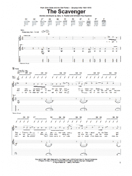 page one of The Scavenger (Guitar Tab)