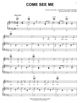 page one of Come See Me (Piano, Vocal & Guitar Chords (Right-Hand Melody))
