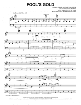 page one of Fool's Gold (Piano, Vocal & Guitar Chords (Right-Hand Melody))