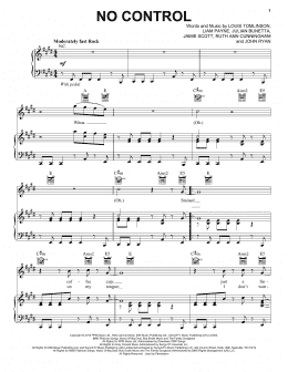 page one of No Control (Piano, Vocal & Guitar Chords (Right-Hand Melody))