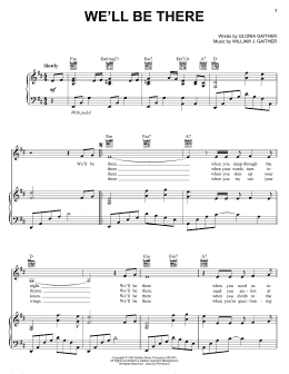 page one of We'll Be There (Piano, Vocal & Guitar Chords (Right-Hand Melody))