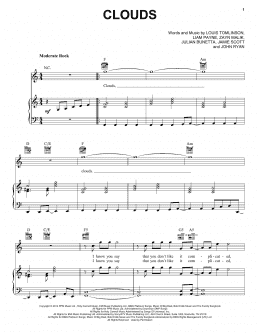 page one of Clouds (Piano, Vocal & Guitar Chords (Right-Hand Melody))