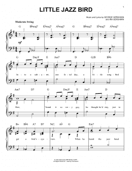 page one of Little Jazz Bird (Easy Piano)