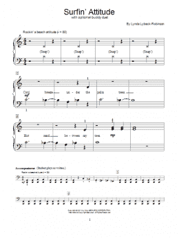 page one of Surfin' Attitude (Educational Piano)