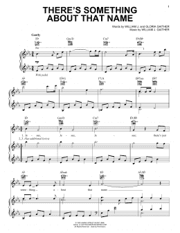 page one of There's Something About That Name (Piano, Vocal & Guitar Chords (Right-Hand Melody))