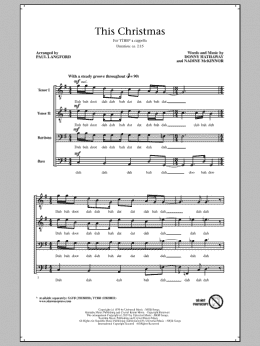 page one of This Christmas (TTBB Choir)