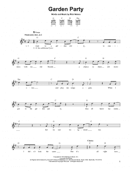 page one of Garden Party (Easy Guitar)