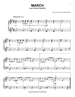 page one of March (from The Nutcracker) (Very Easy Piano)