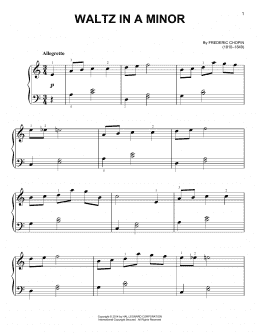 page one of Waltz In A Minor (Easy Piano)