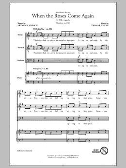 page one of When The Roses Come Again (TTBB Choir)
