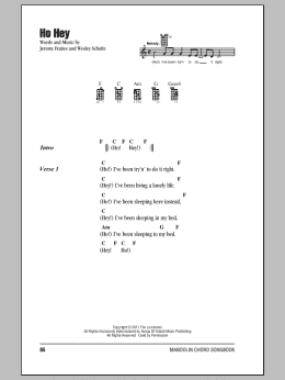 page one of Ho Hey (Mandolin Chords/Lyrics)