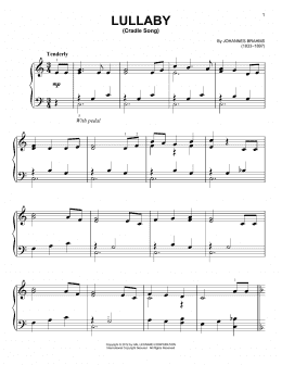 page one of Lullaby (Cradle Song) (Easy Piano)