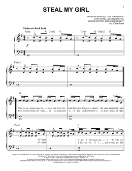 page one of Steal My Girl (Easy Piano)