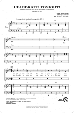 page one of Celebrate Tonight! (SATB Choir)