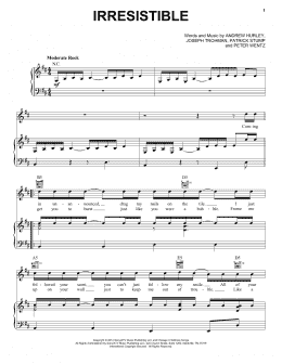 page one of Irresistible (Piano, Vocal & Guitar Chords (Right-Hand Melody))