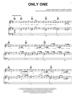 page one of Only One (Piano, Vocal & Guitar Chords (Right-Hand Melody))