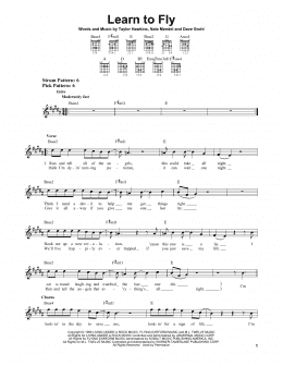 Learn to fly – Foo Fighters Sheet music for Piano (Solo)