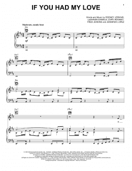 page one of If You Had My Love (Piano, Vocal & Guitar Chords (Right-Hand Melody))