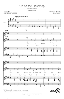 page one of Up On The Housetop (2-Part Choir)