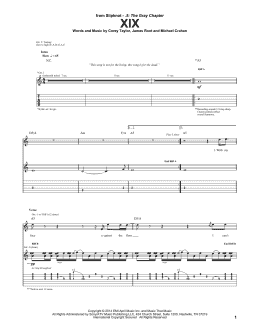 page one of XIX (Guitar Tab)