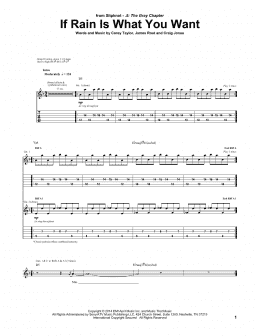 page one of If Rain Is What You Want (Guitar Tab)