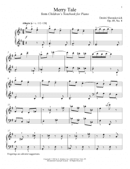 page one of Merry Tale (Piano Solo)