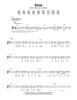 page one of Slide (Easy Guitar)