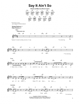 page one of Say It Ain't So (Easy Guitar)