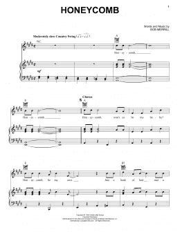 page one of Honeycomb (Piano, Vocal & Guitar Chords (Right-Hand Melody))