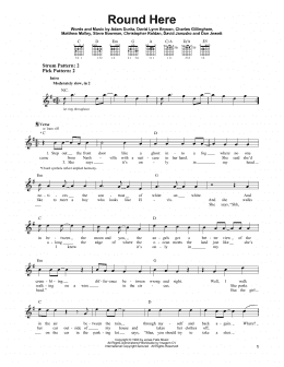 page one of Round Here (Easy Guitar)