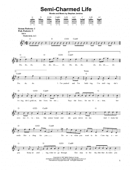 page one of Semi-Charmed Life (Easy Guitar)