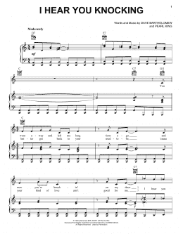 page one of I Hear You Knocking (Piano, Vocal & Guitar Chords (Right-Hand Melody))