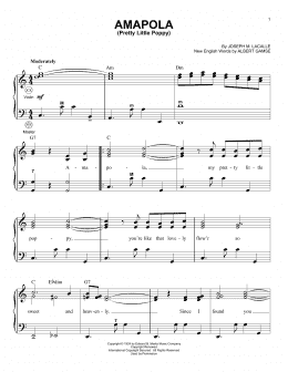 page one of Amapola (Pretty Little Poppy) (Accordion)