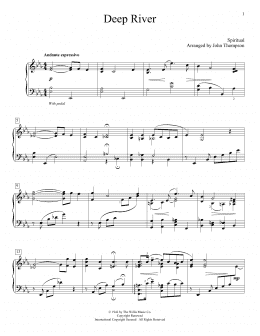 page one of Deep River (Educational Piano)