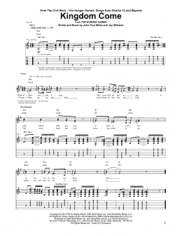 page one of Kingdom Come (Guitar Tab)