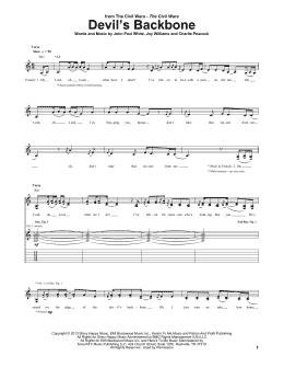 page one of Devil's Backbone (Guitar Tab)