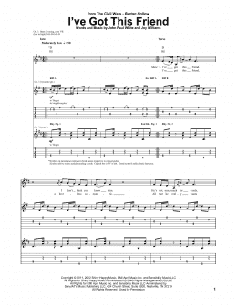 page one of I've Got This Friend (Guitar Tab)