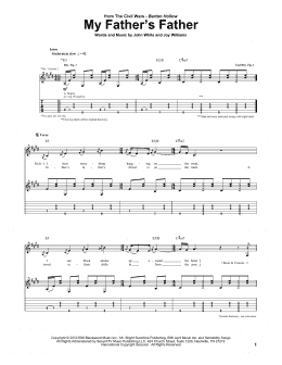 page one of My Father's Father (Guitar Tab)