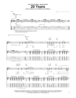 page one of 20 Years (Guitar Tab)