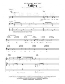 page one of Falling (Guitar Tab)