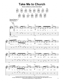 page one of Take Me To Church (Easy Guitar Tab)
