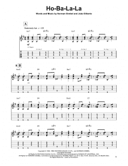 page one of Ho-Ba-La-La (Guitar Tab (Single Guitar))