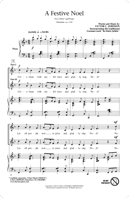 page one of A Festive Noel (2-Part Choir)