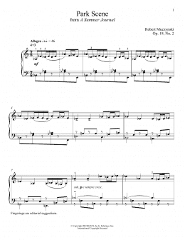 page one of Park Scene (Piano Solo)