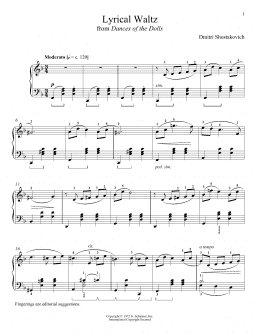 page one of Lyrical Waltz (Piano Solo)