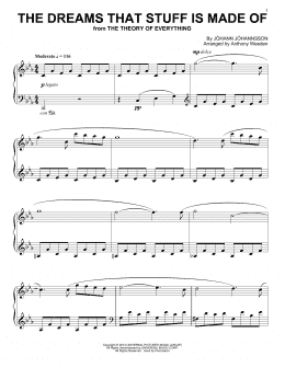 page one of The Dreams That Stuff Is Made Of (from The Theory Of Everything) (Piano Solo)