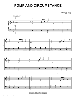 page one of Pomp And Circumstance (Very Easy Piano)
