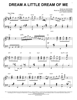 page one of Dream A Little Dream Of Me [Jazz version] (arr. Brent Edstrom) (Piano Solo)